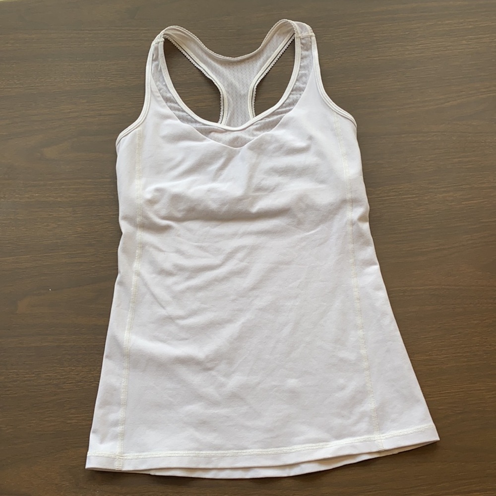 Lululemon size 4 racer back with built in bra